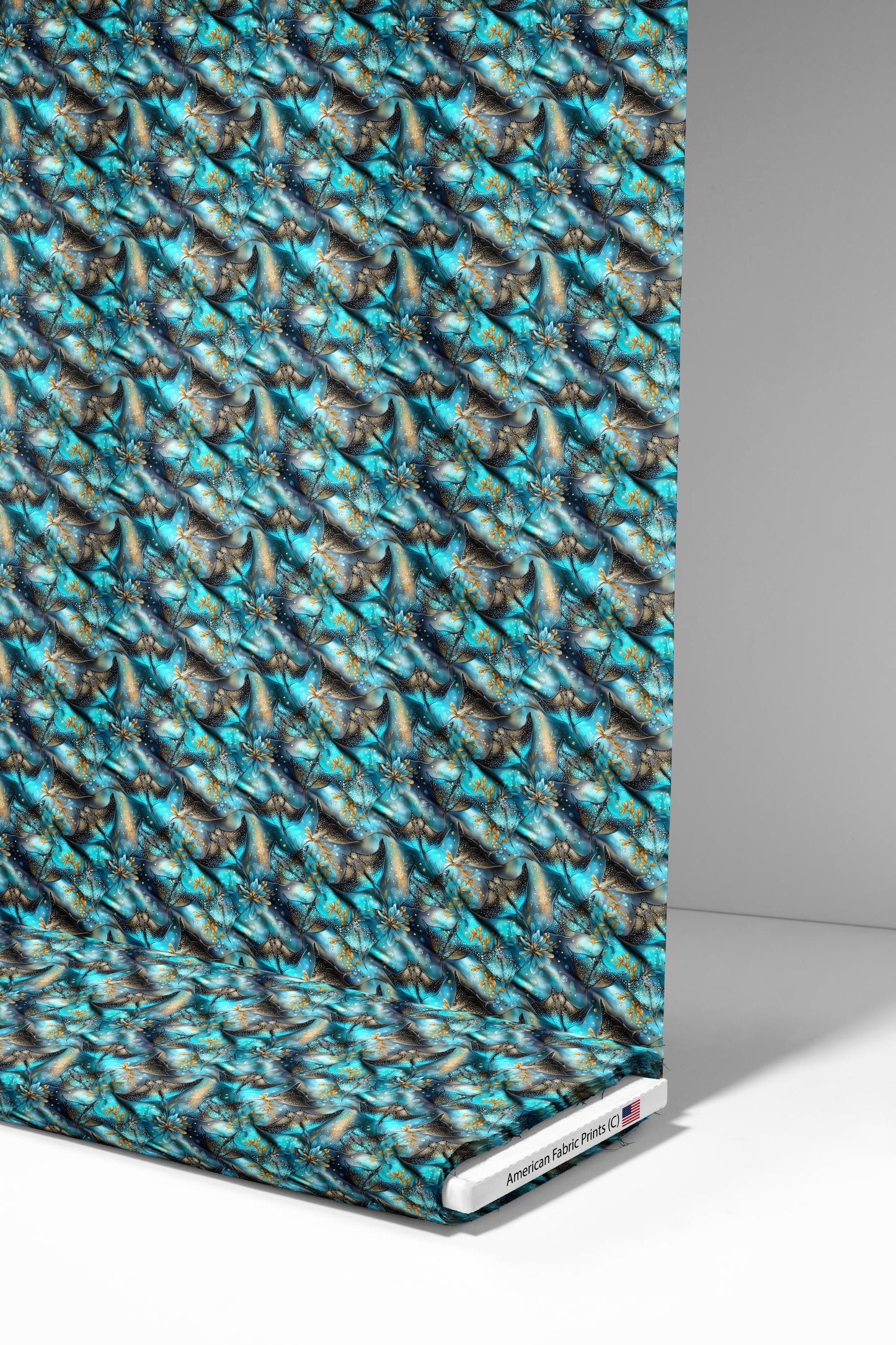 Mystical Stingrays Fabric - Shop now at American Fabric Prints