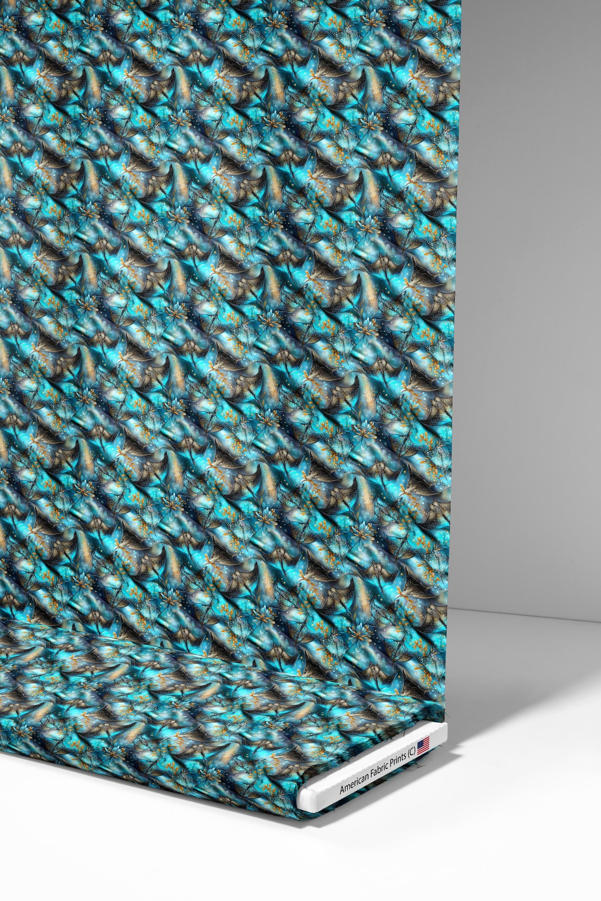 Mystical Stingrays Fabric - Shop now at American Fabric Prints