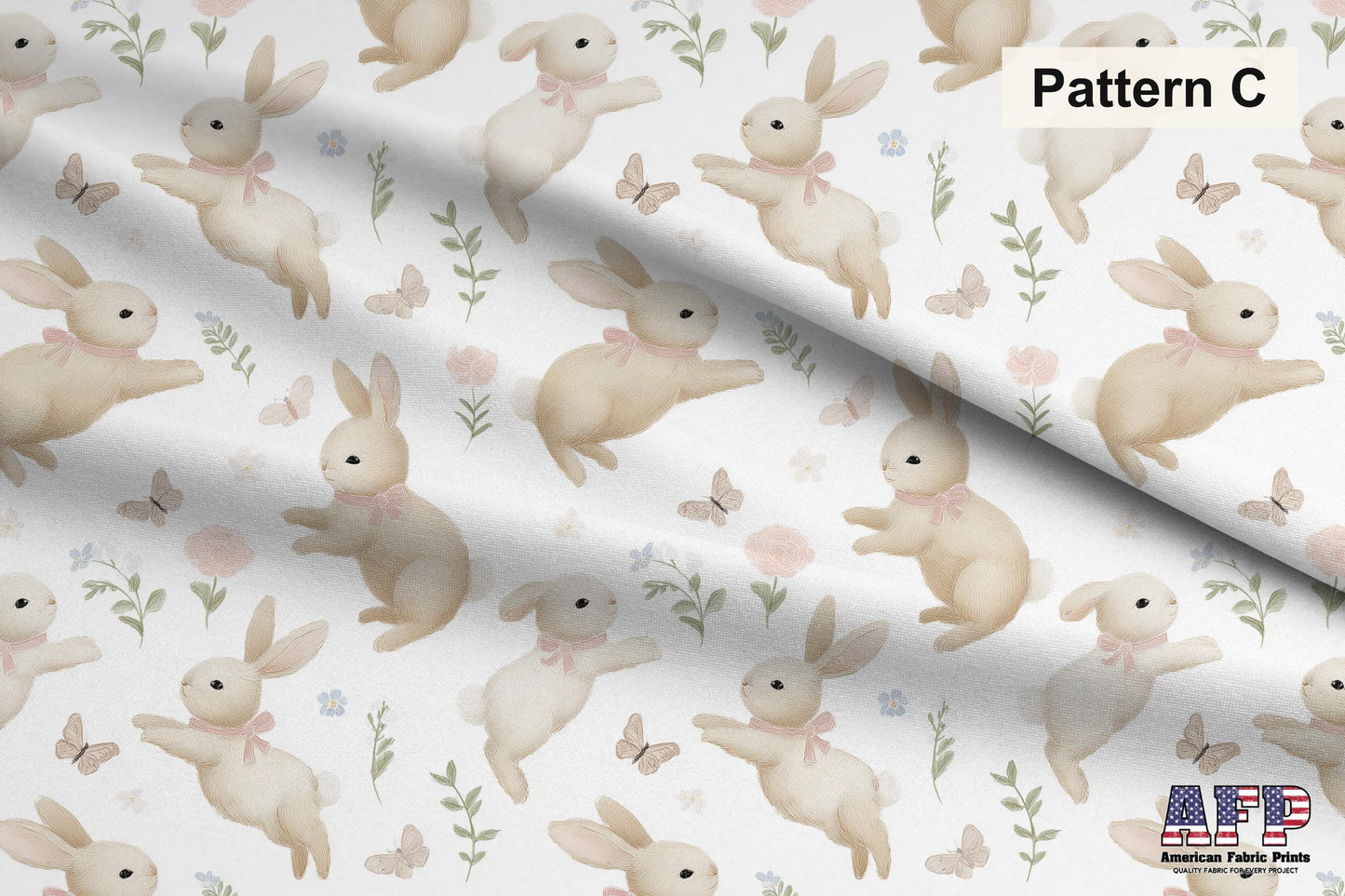 Coquette Bunny 2 Fabric Bundle Set - Shop now at American Fabric Prints
