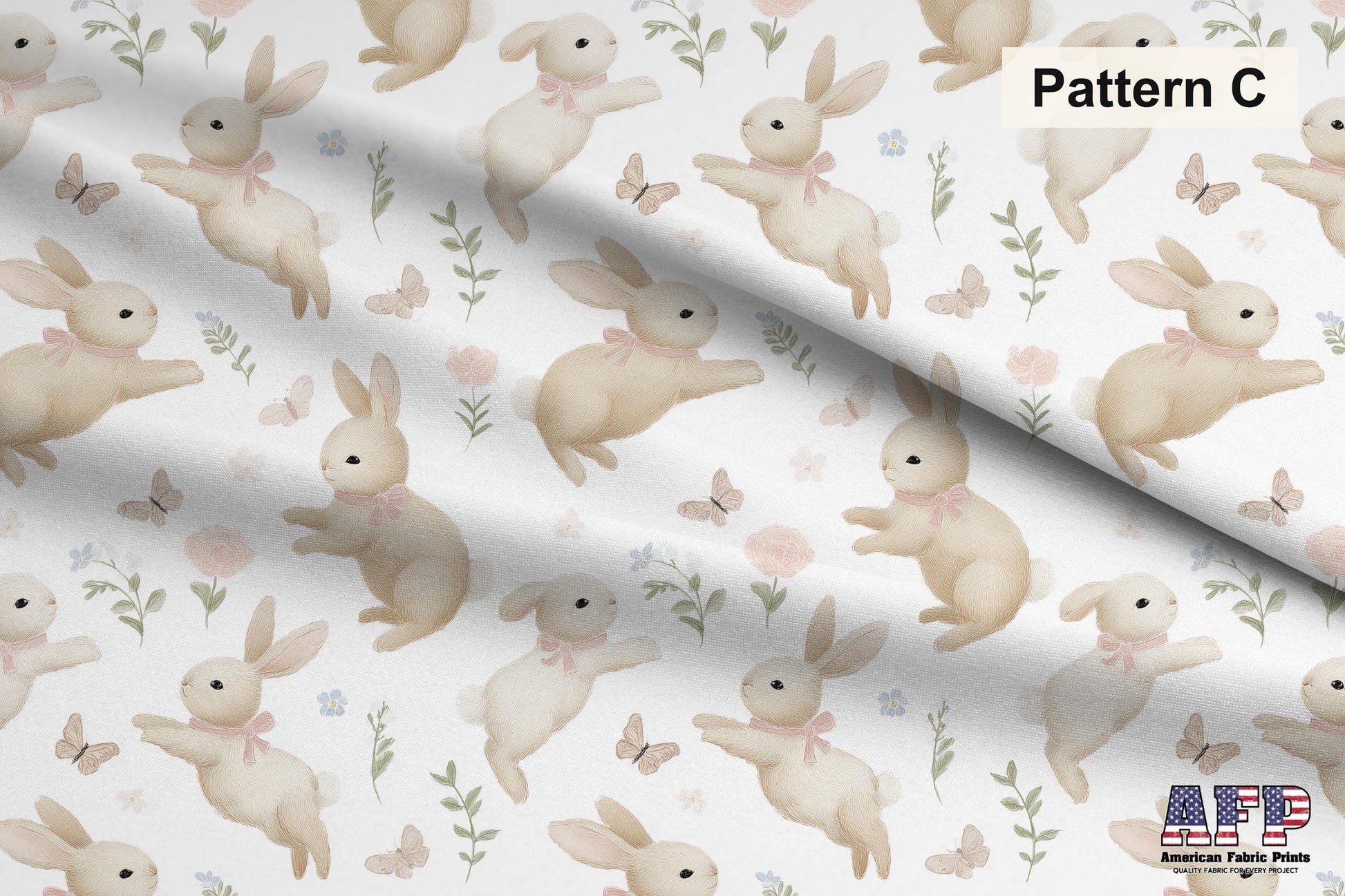 Coquette Bunny 2 Fabric Bundle Set - Shop now at American Fabric Prints