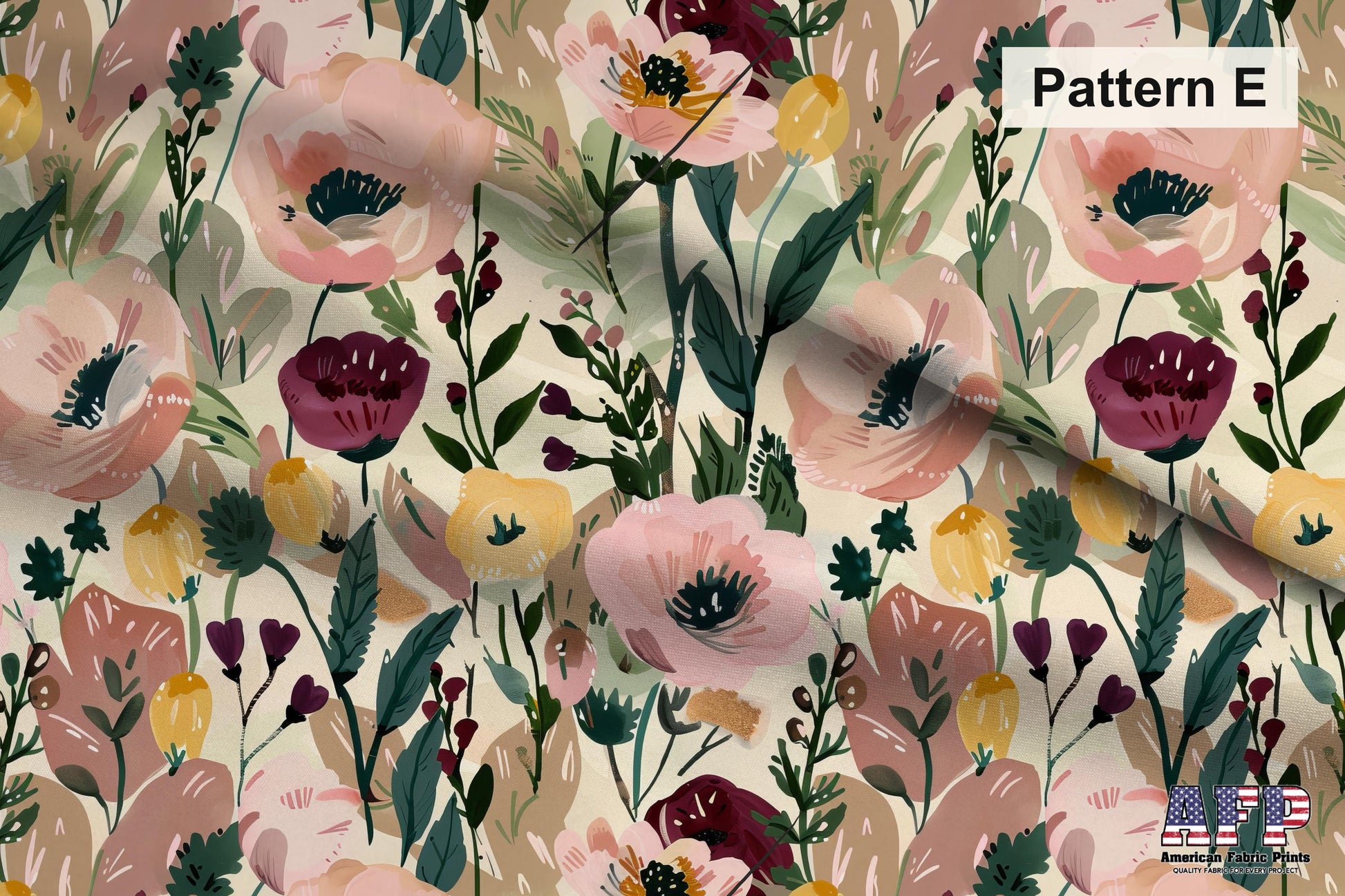 Blush Florals Fabric Set. Shop now at American Fabric Prints.