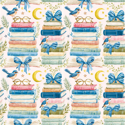Preppy Books Fabric - Shop now at American Fabric Prints