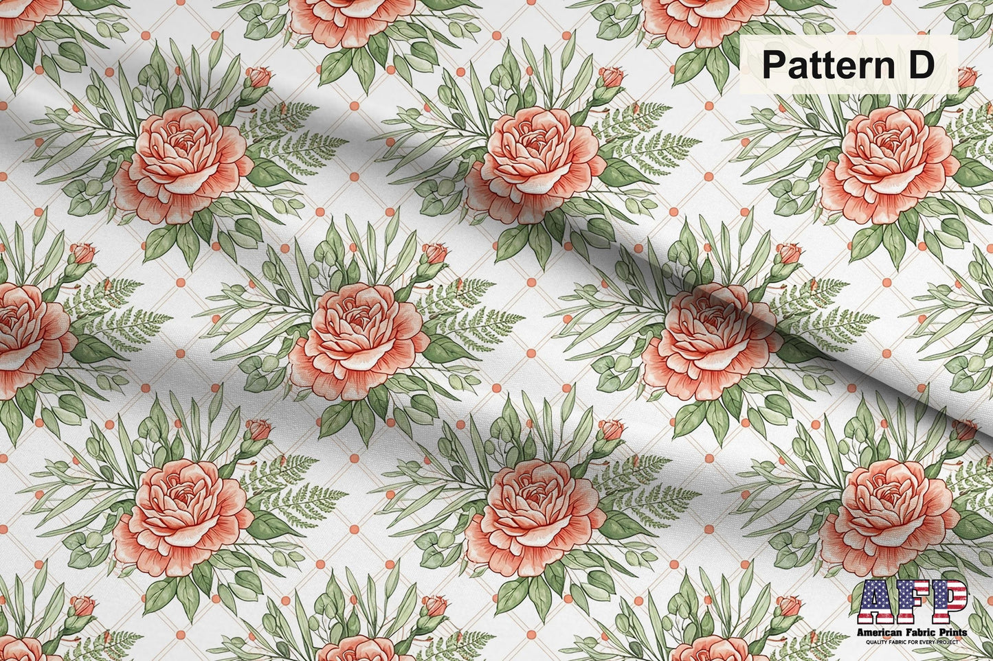 Coral Floral 3 Fabric Bundle Set - Shop now at American Fabric Prints