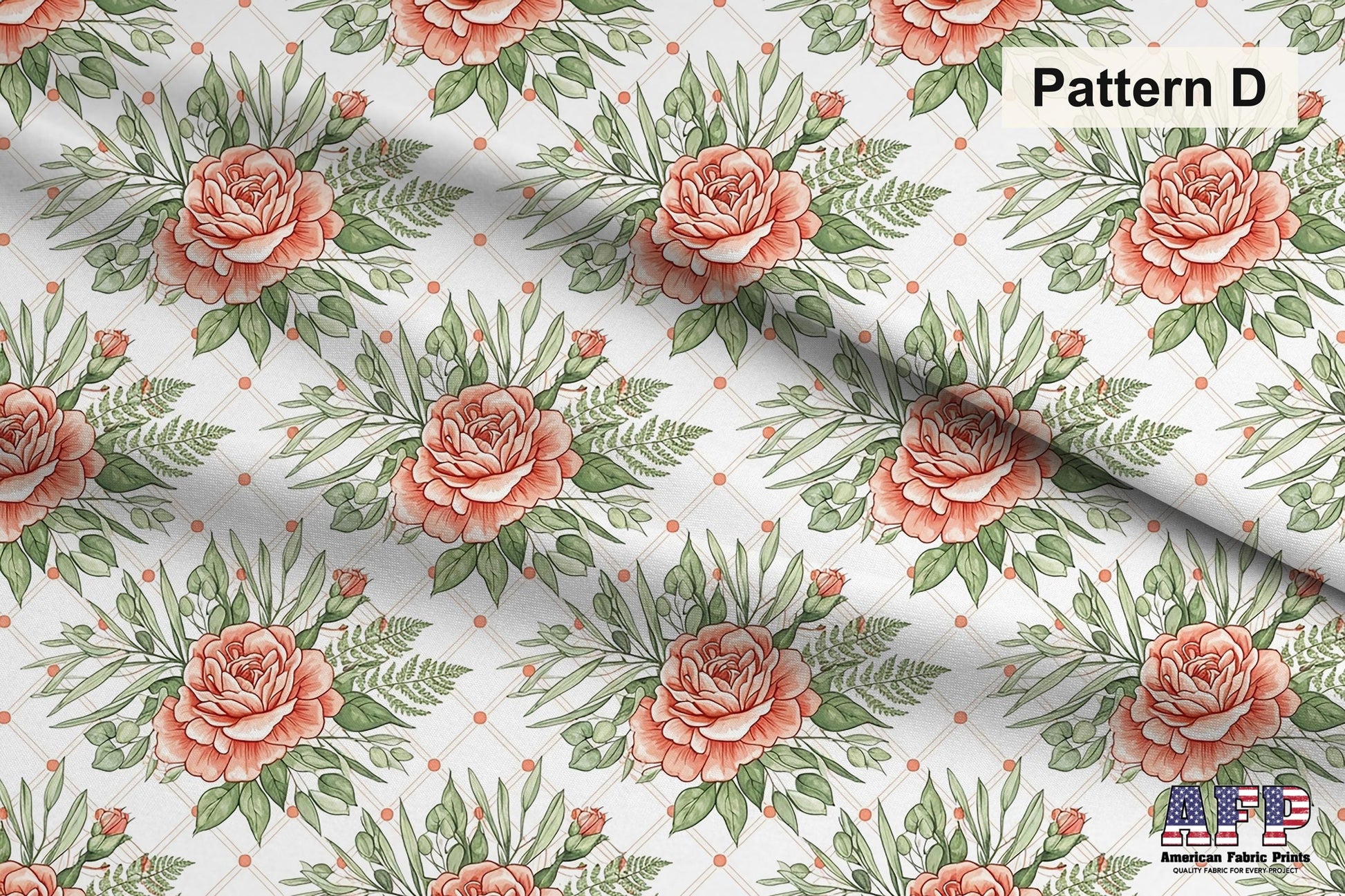 Coral Floral 3 Fabric Bundle Set - Shop now at American Fabric Prints