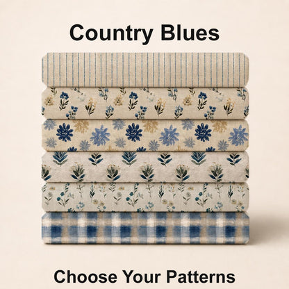 Country Blues Fabric Bundle Set - Shop now at American Fabric Prints
