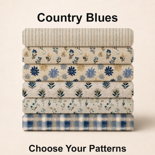 Country Blues Fabric Bundle Set - Shop now at American Fabric Prints