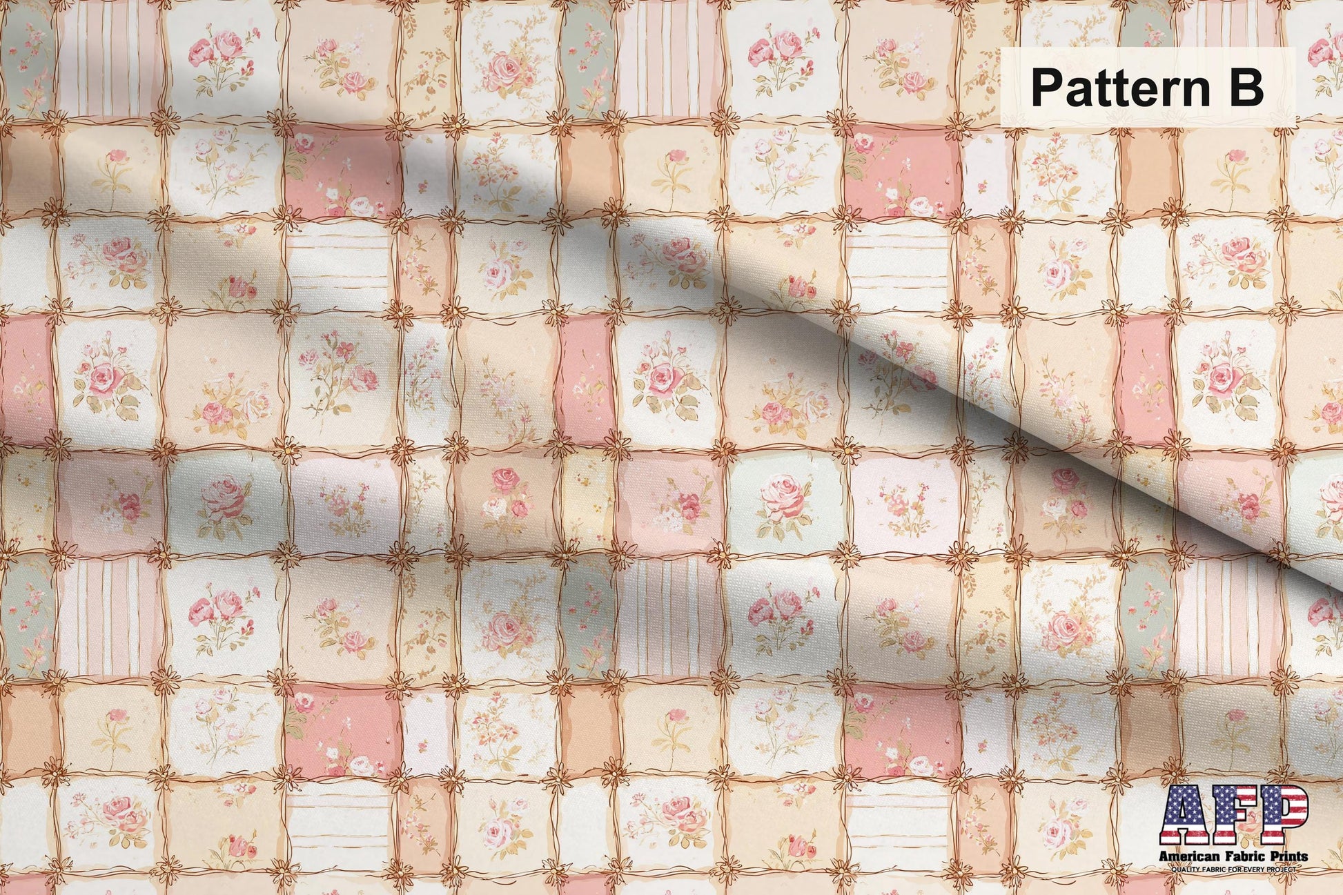 Shabby Chic Roses 2 Fabric Bundle Set - Shop now at American Fabric Prints
