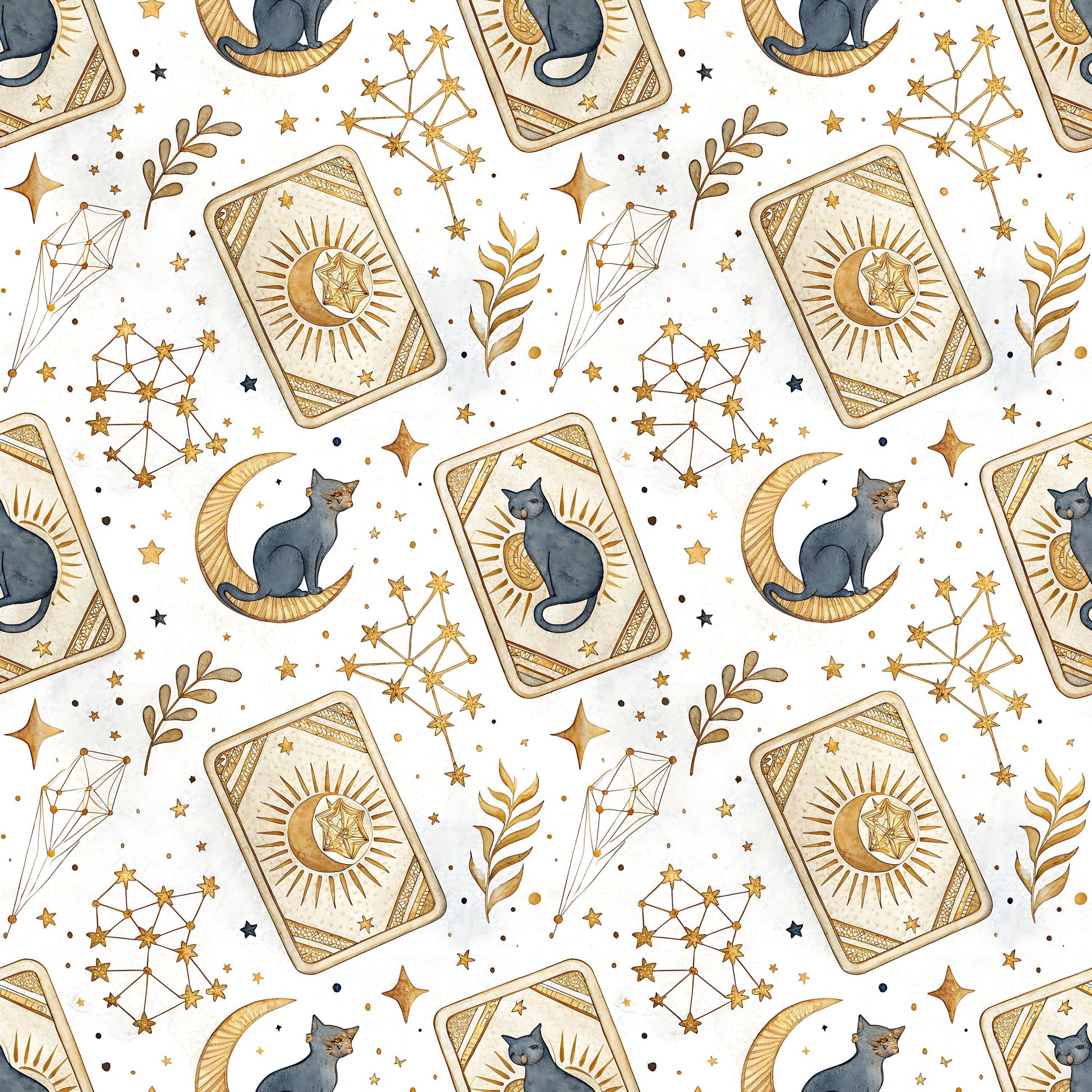 Mythical Cats Fabric - Shop now at American Fabric Prints