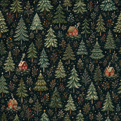 Winter Night Fabric - Shop now at American Fabric Prints