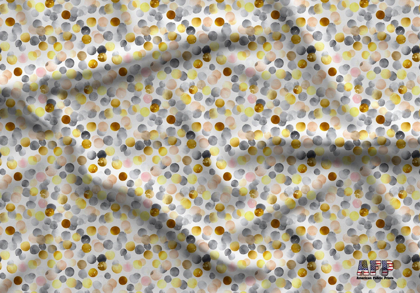 Golden Confetti Fabric - Shop now at American Fabric Prints