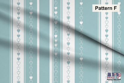 Blue Hearts Fabric Bundle Set - Shop now at American Fabric Prints