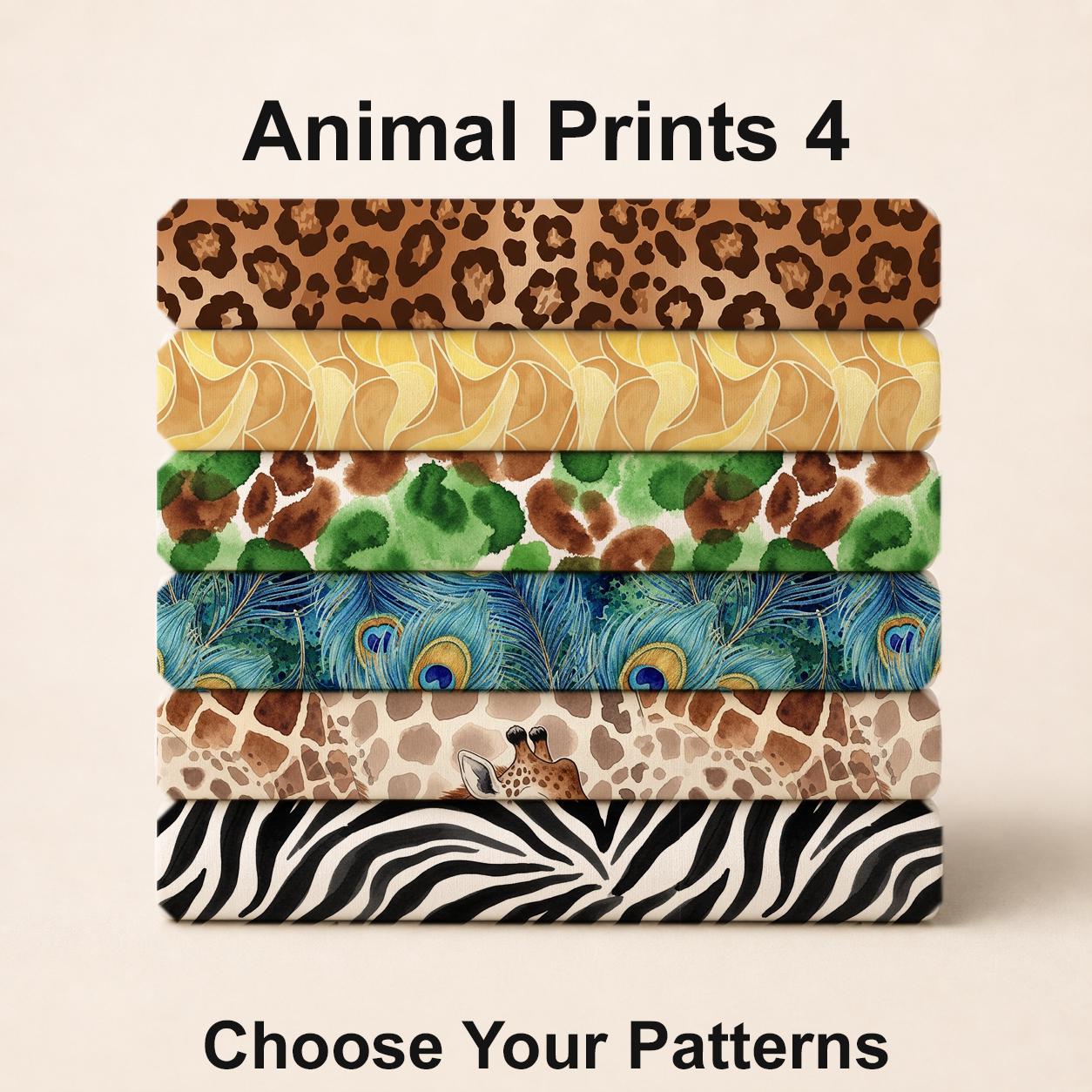 Animal Prints 4 Fabric Bundle Set - Shop now at American Fabric Prints