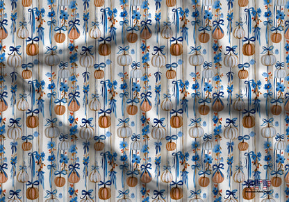 Bows+Pumpkins+Ghosts Fabric - Shop now at American Fabric Prints