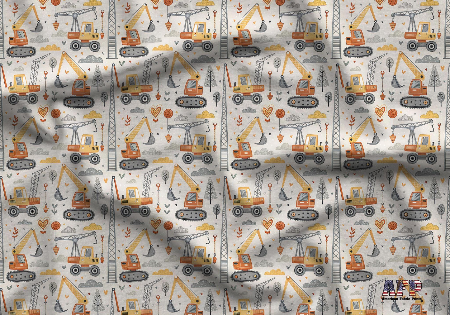 Heavy Machinery Fabric - Shop now at American Fabric Prints