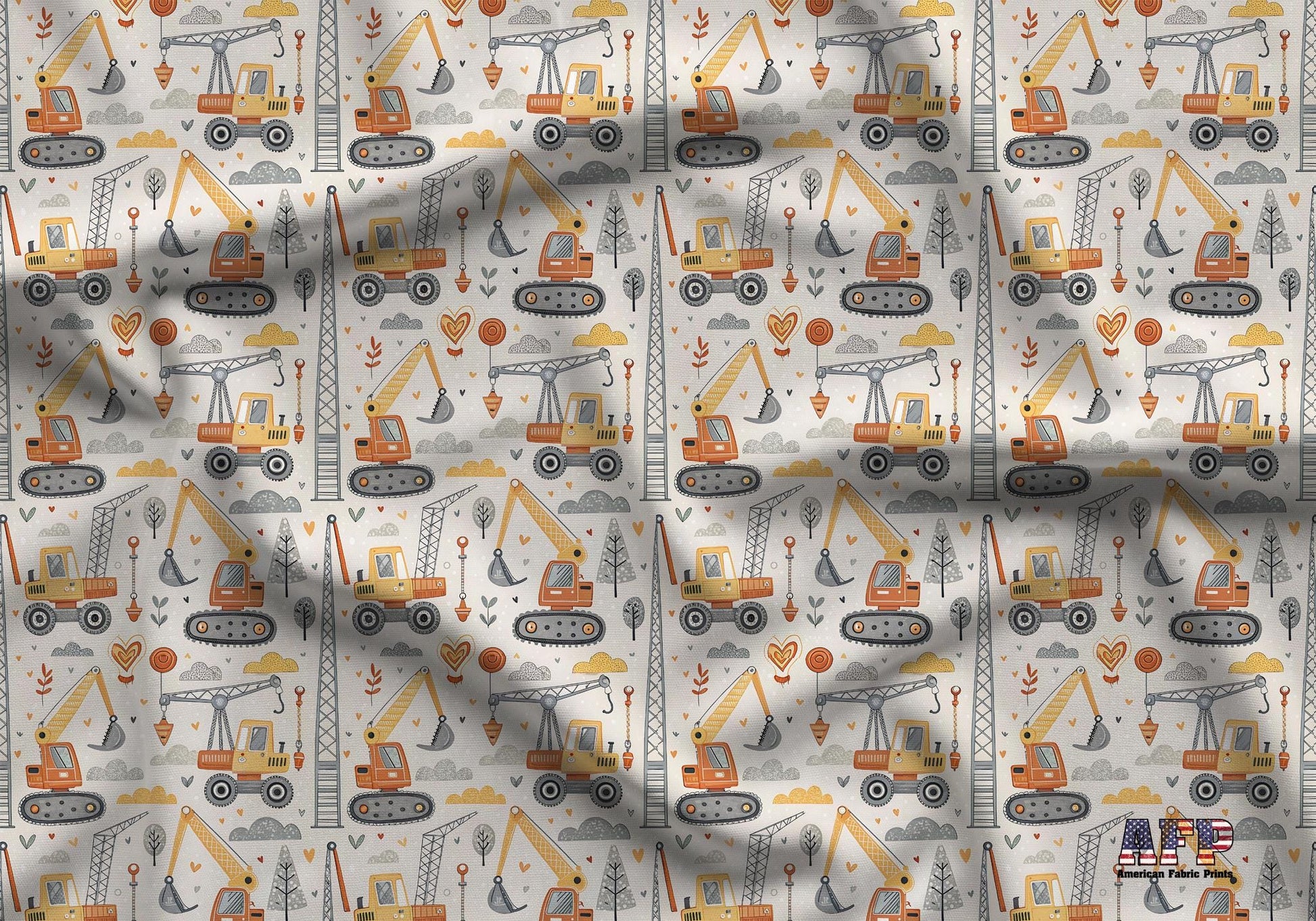 Heavy Machinery Fabric - Shop now at American Fabric Prints