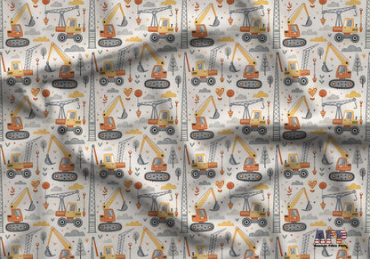 Heavy Machinery Fabric - Shop now at American Fabric Prints