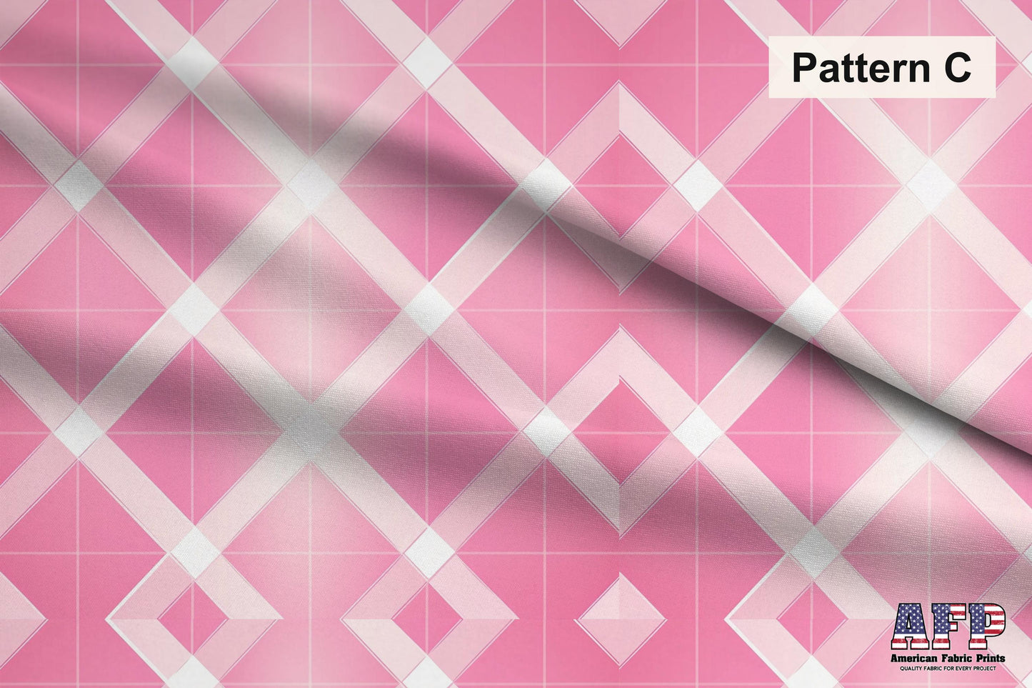 Pink Plaid 2 Fabric Bundle Set - Shop now at American Fabric Prints
