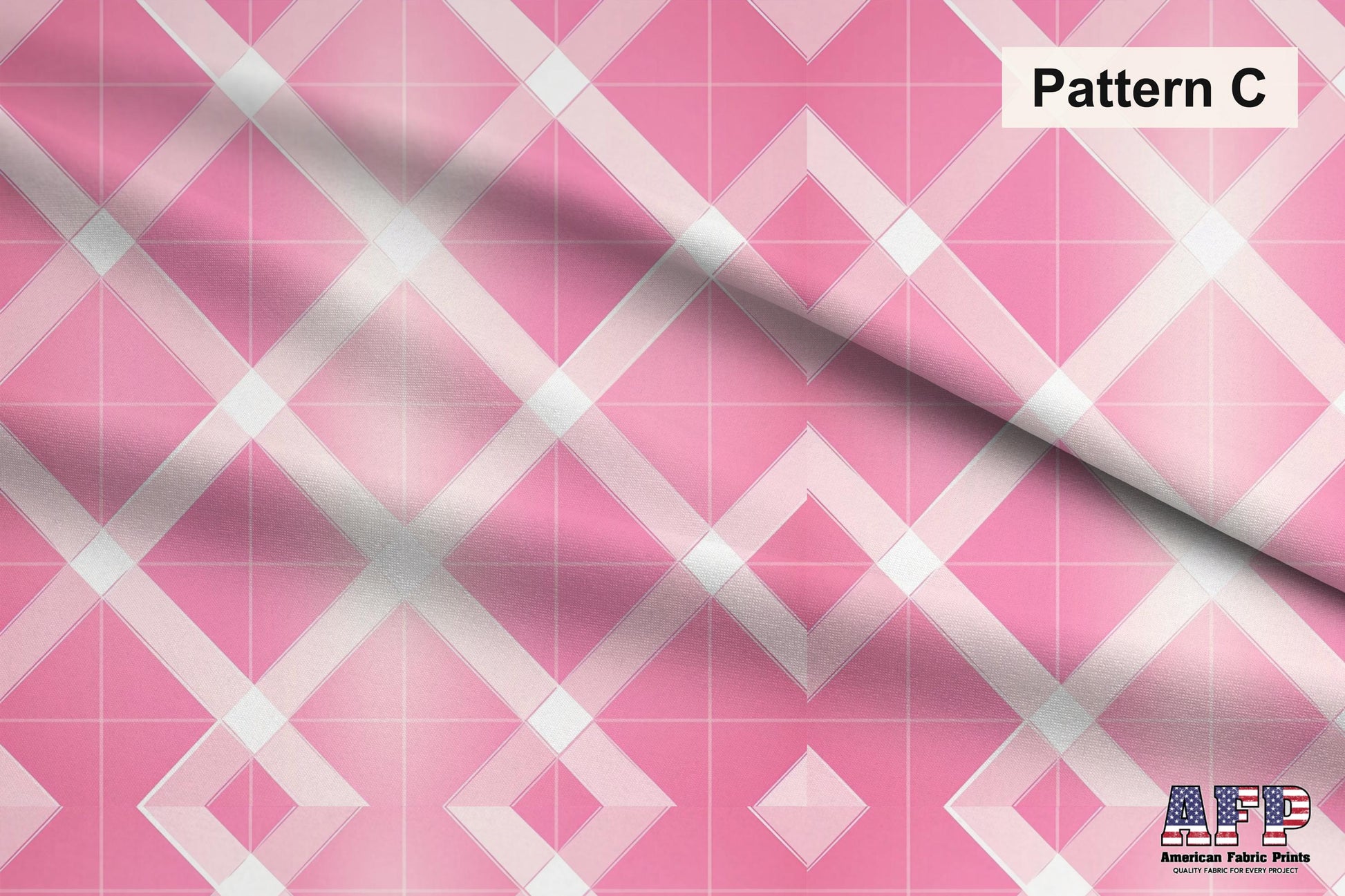 Pink Plaid 2 Fabric Bundle Set - Shop now at American Fabric Prints
