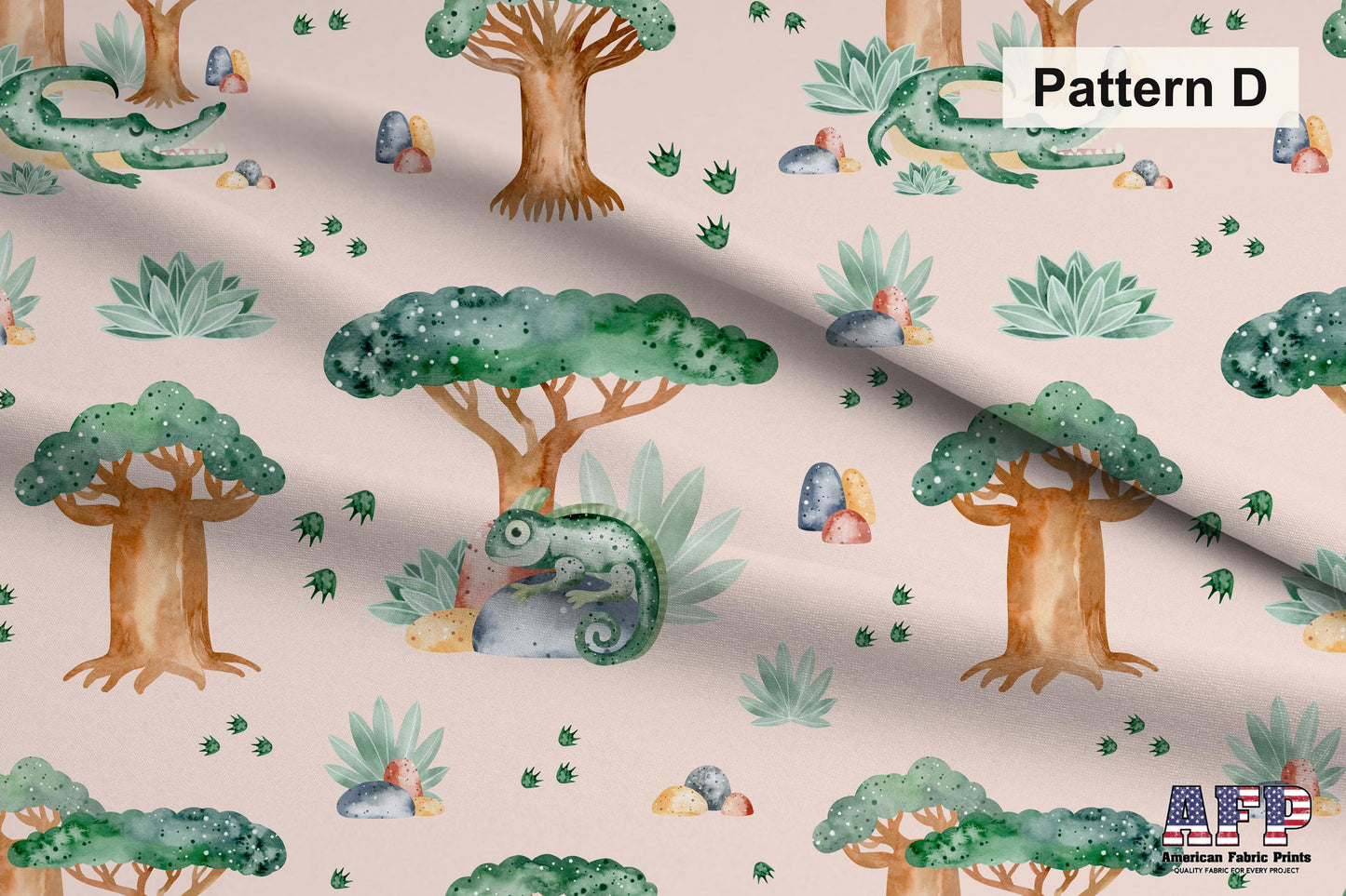 Safari Animals Pink Set. Shop now at American Fabric Prints.