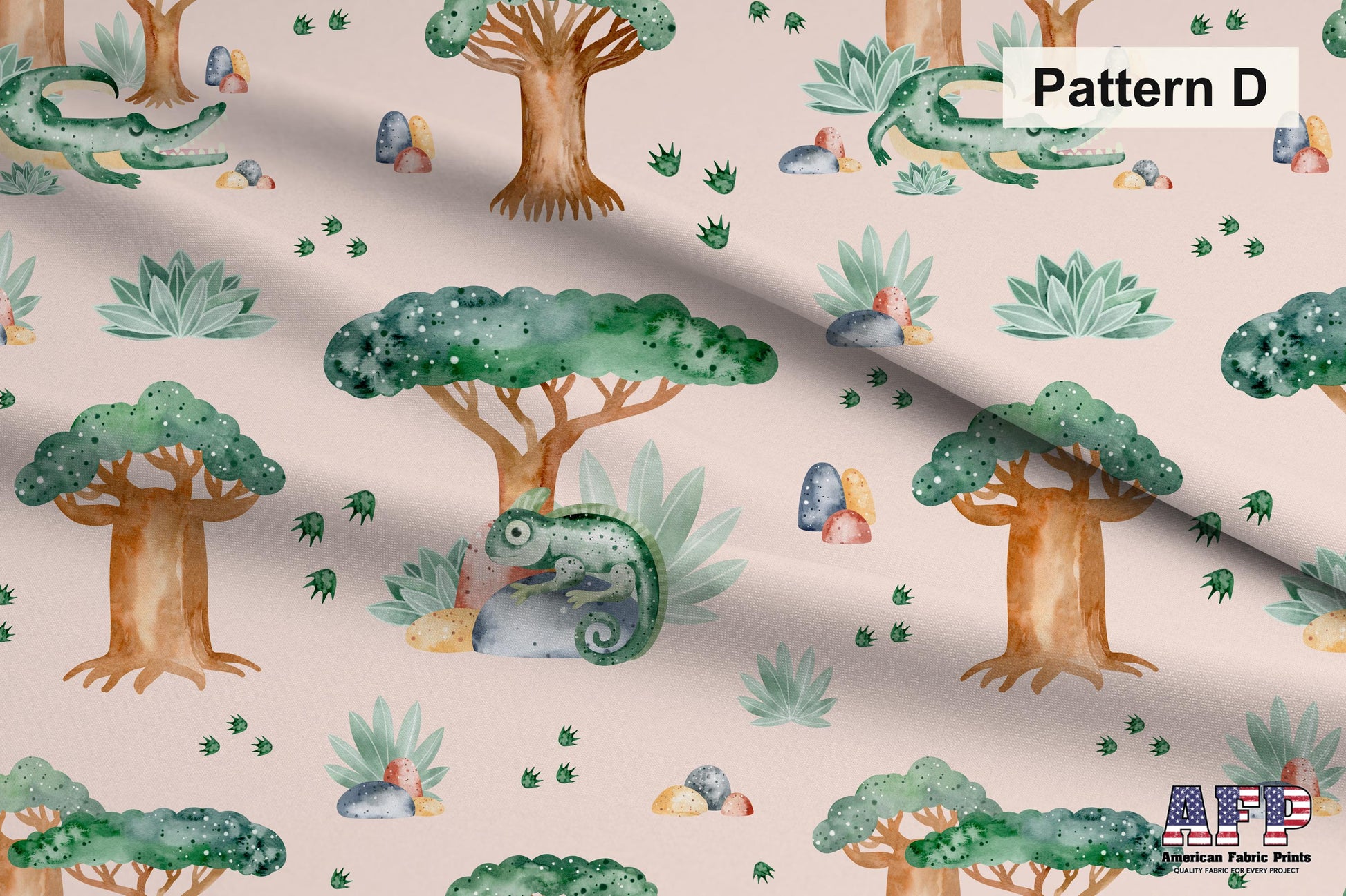 Safari Animals Pink Set. Shop now at American Fabric Prints.