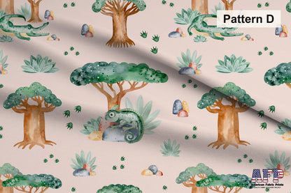 Safari Animals Pink Set. Shop now at American Fabric Prints.