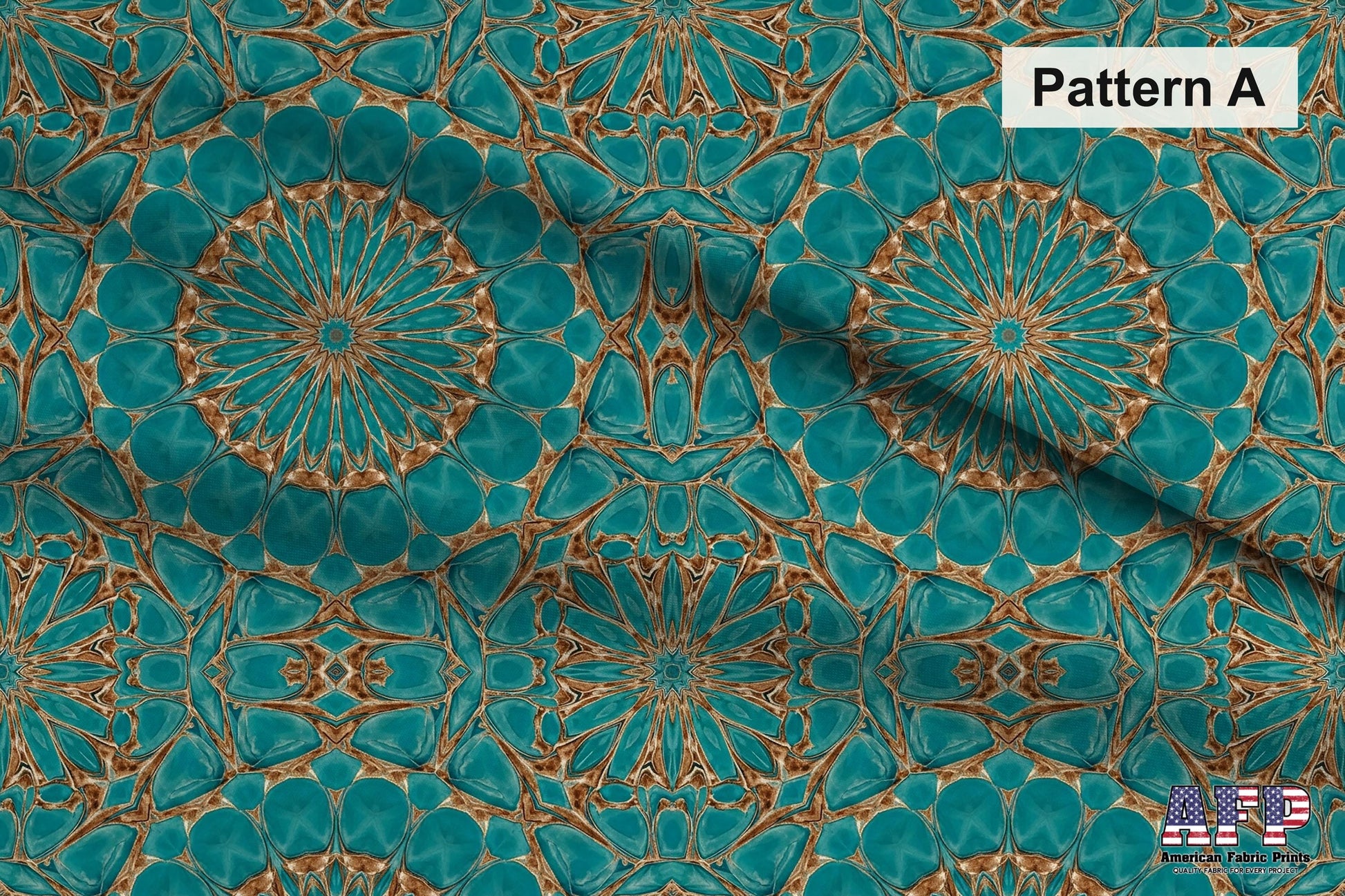 Arabesque Teals 5 Fabric Bundle Set - Shop now at American Fabric Prints