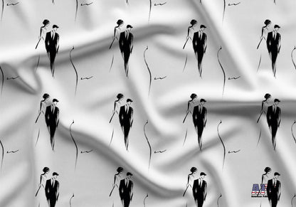 Ink Wedding Fabric - Shop now at American Fabric Prints