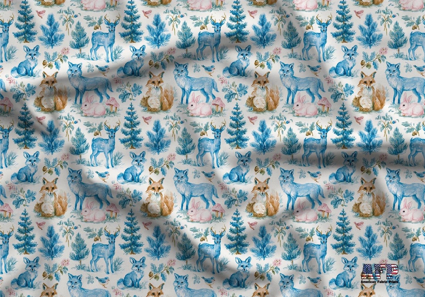 Preppy Woodland Boy Nursery Fabric - Shop now at American Fabric Prints