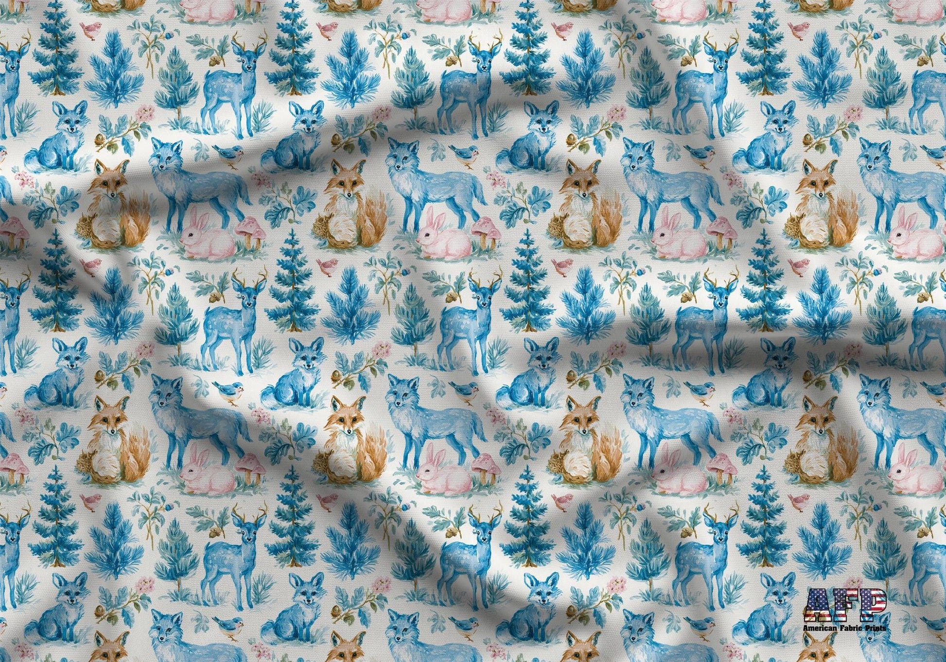 Preppy Woodland Boy Nursery Fabric - Shop now at American Fabric Prints