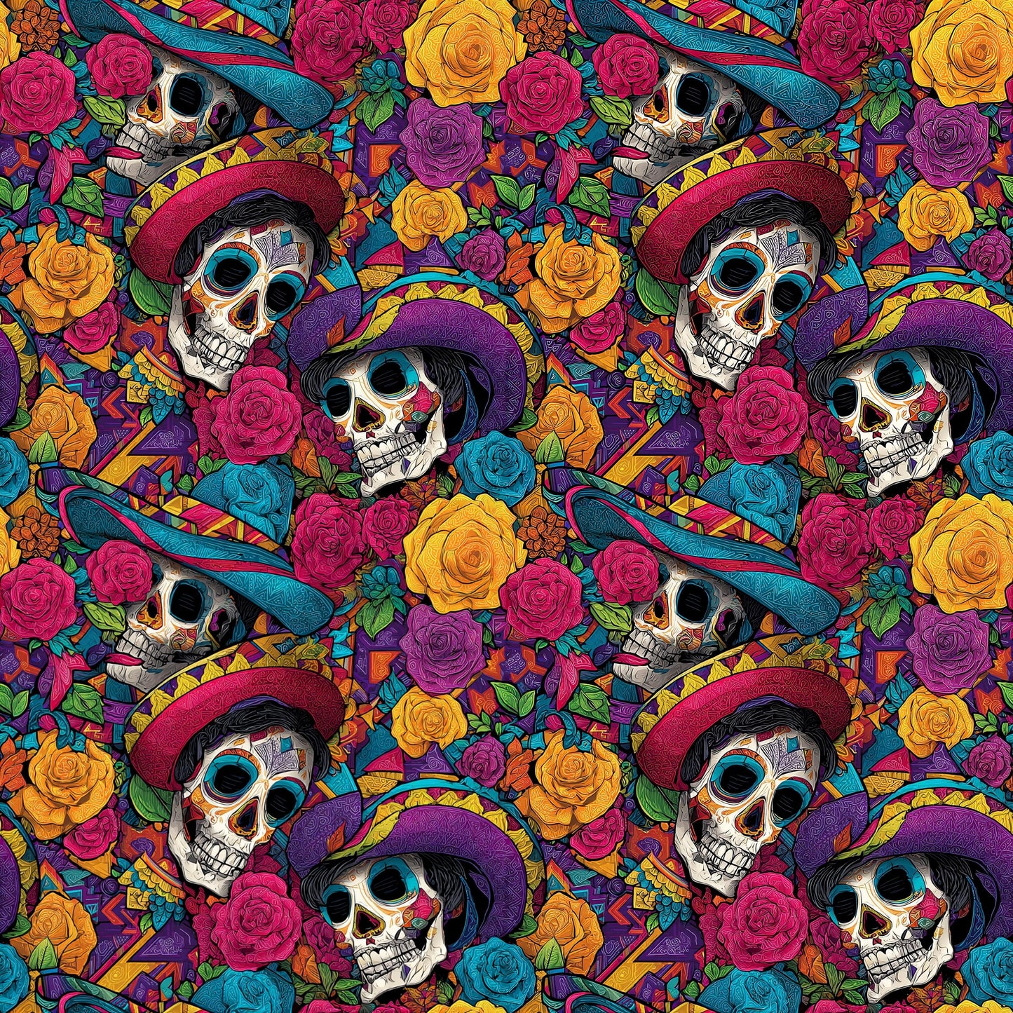 Day of the Dead Fabric - Shop now at American Fabric Prints