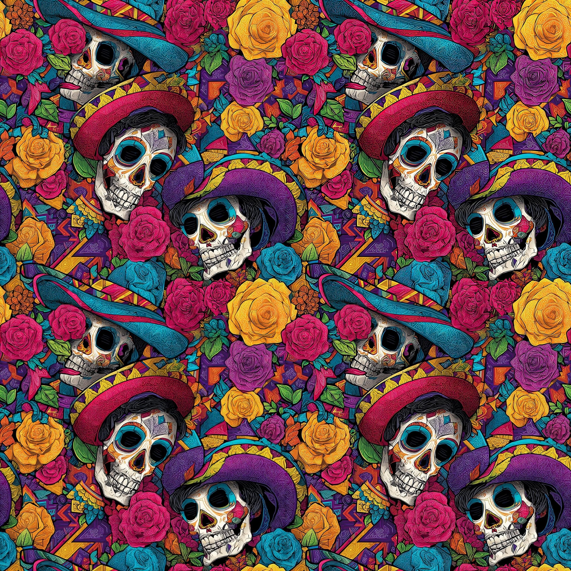 Day of the Dead Fabric - Shop now at American Fabric Prints