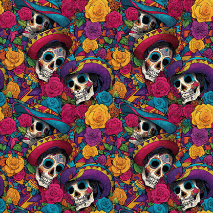 Day of the Dead Fabric - Shop now at American Fabric Prints