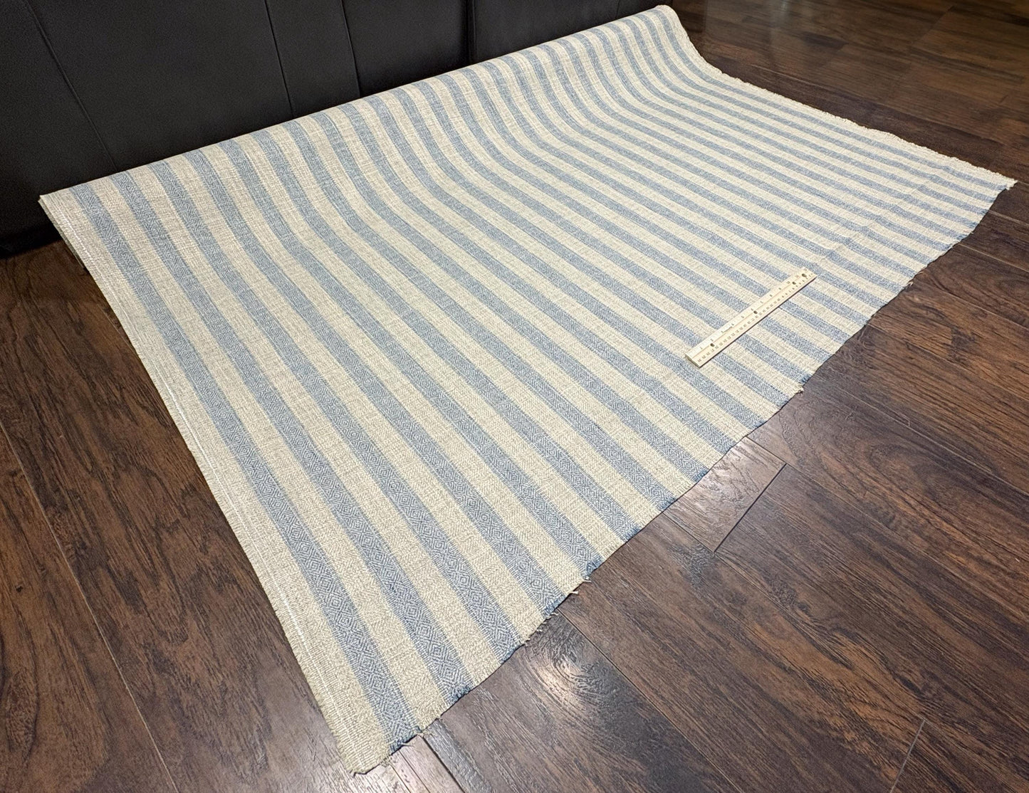 Striped Woven Jacquard Fabric with Geometric Pattern, Premium Upholstery, Fabric for Upholstery, Performance Fabric with Stain Resistance