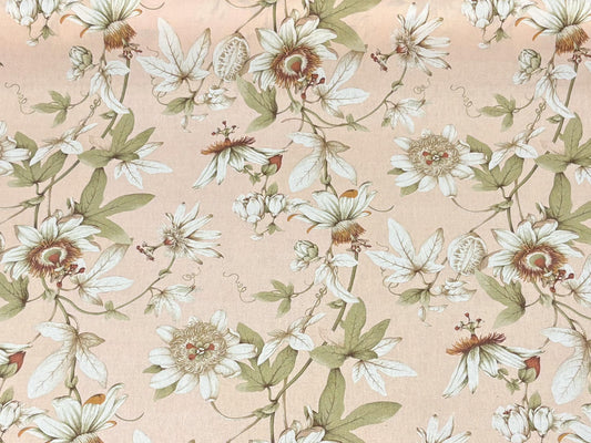 P Kaufmann Vintage Pink Floral Fabric.