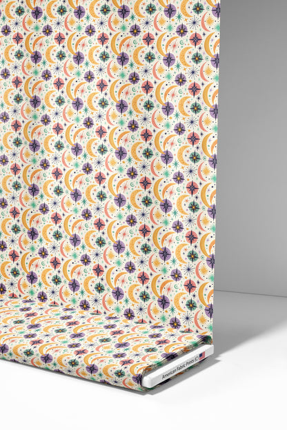 Vintage Moons Fabric - Shop now at American Fabric Prints