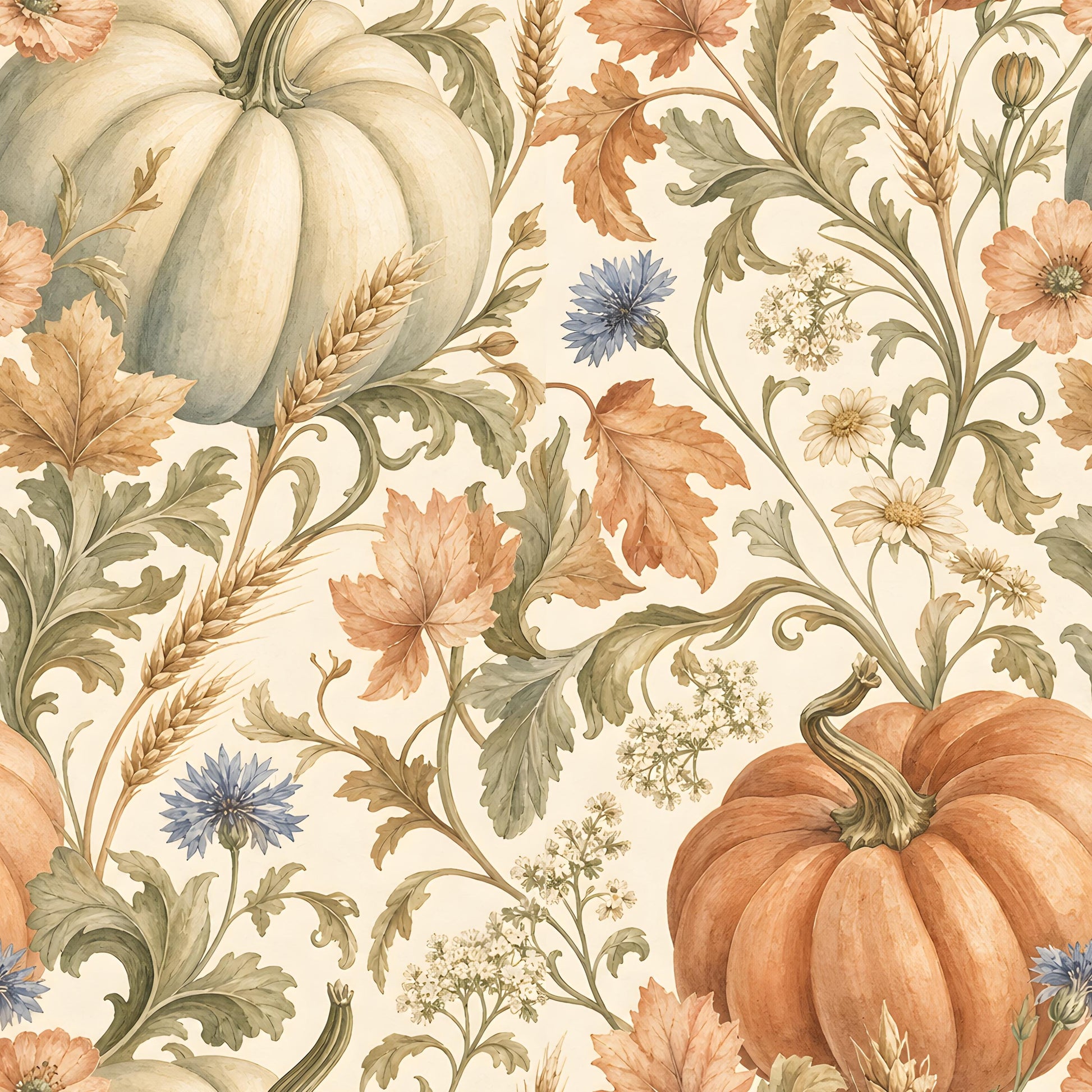 Fall Pumpkins Fabric - Shop now at American Fabric Prints