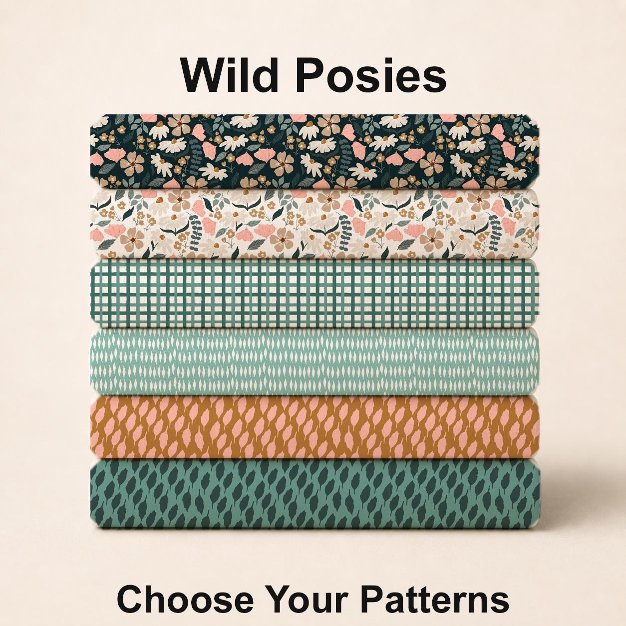Wild Posies Fabric Bundle Set - Shop now at American Fabric Prints