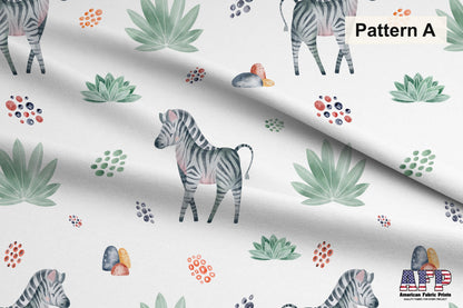 Safari Animals 3 Fabric Collection. Shop now at American Fabric Prints.
