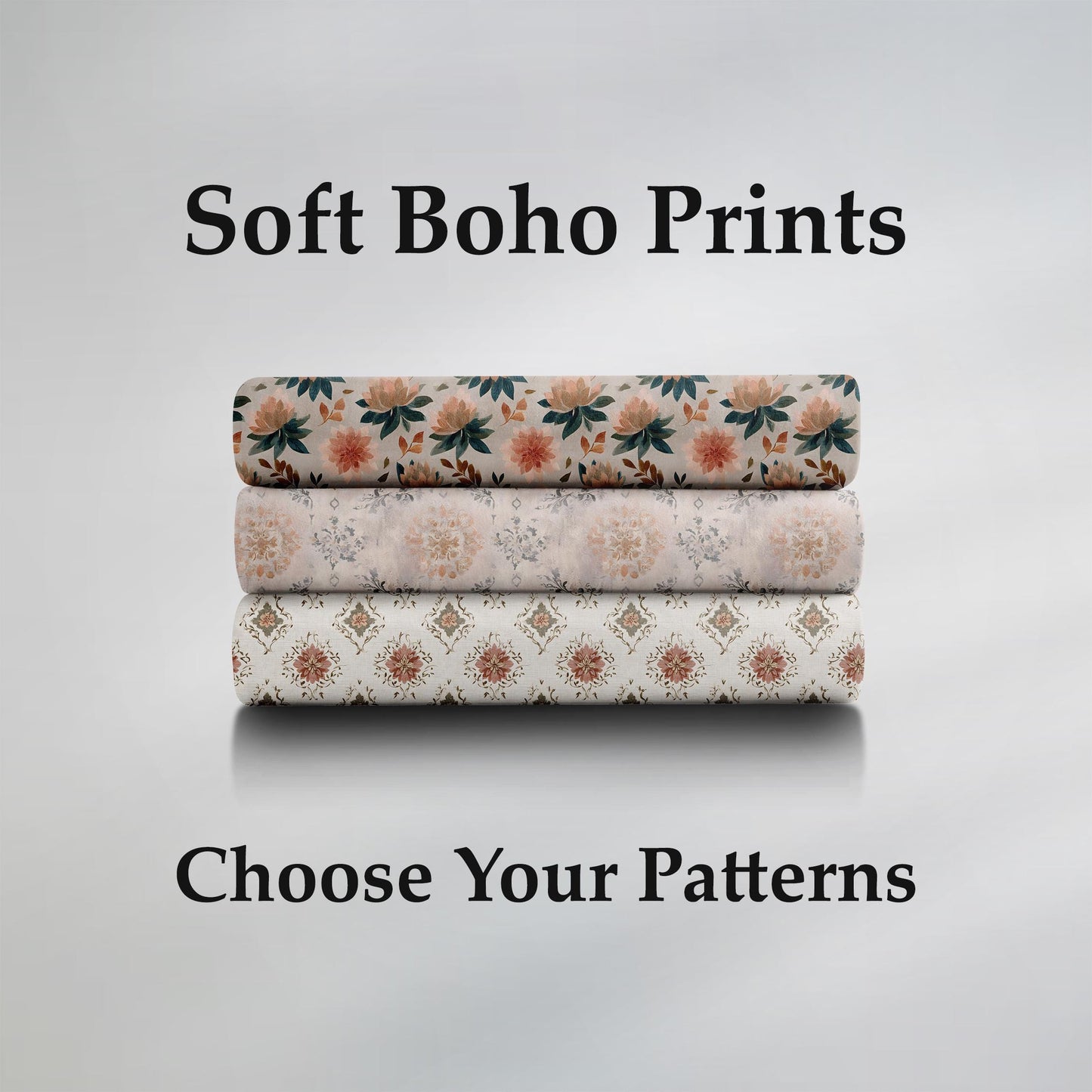 Soft Boho Prints Fabric Bundle Set - Shop now at American Fabric Prints