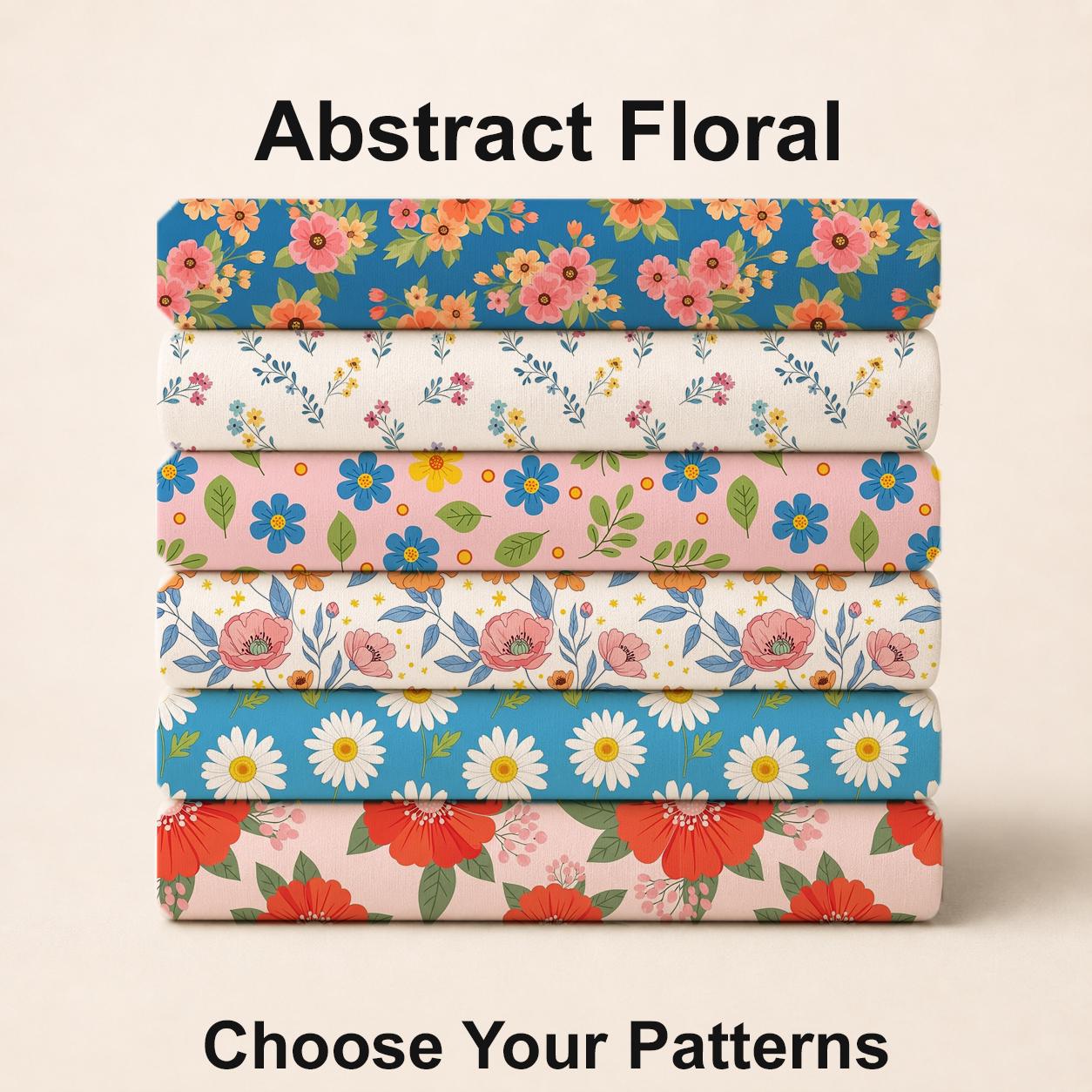 Abstract Floral Fabric Bundle Set - Shop now at American Fabric Prints