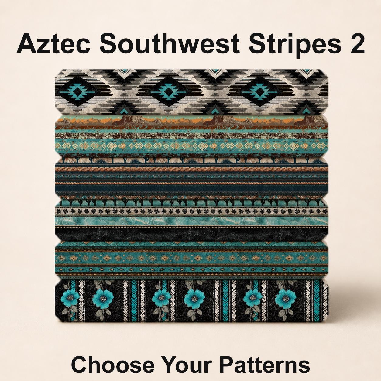 Aztec Southwest Stripes 2 Fabric Bundle Set - Shop now at American Fabric Prints