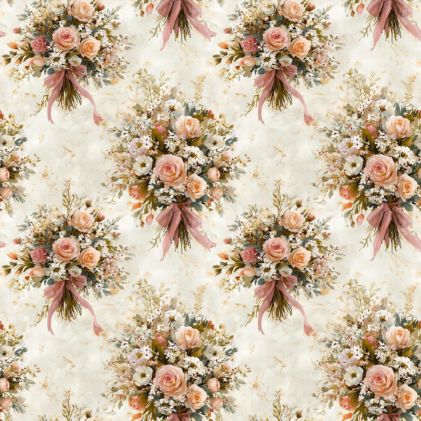 Bouquets of Pink Fabric - Shop now at American Fabric Prints