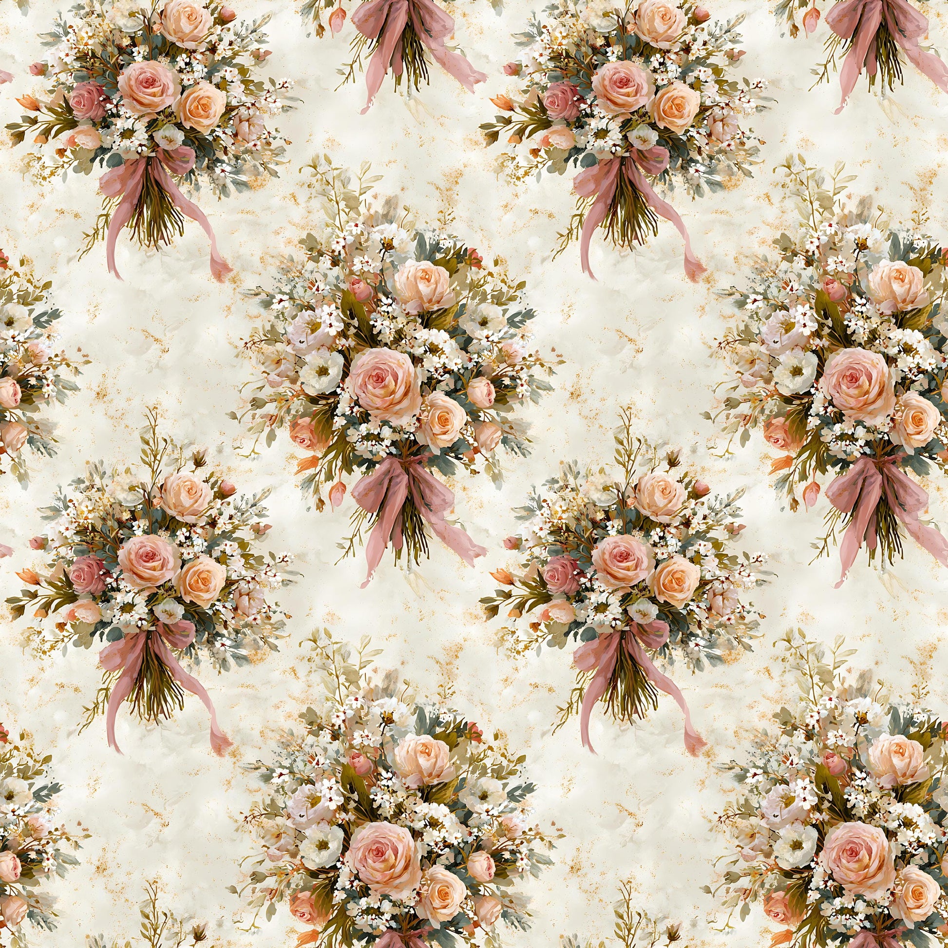 Bouquets of Pink Fabric - Shop now at American Fabric Prints
