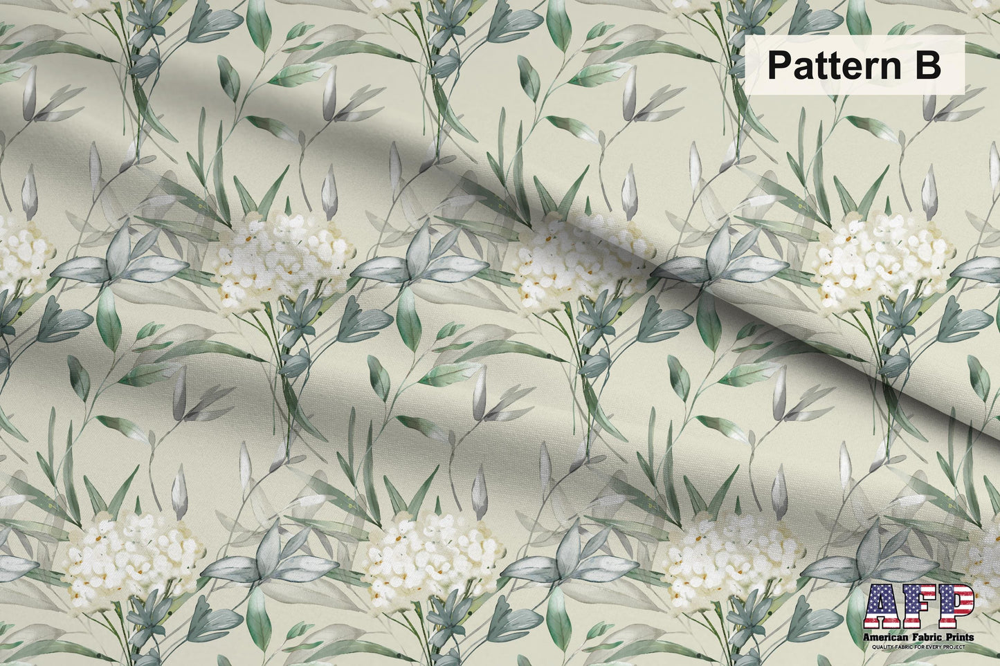 White Floral 2 Fabric Bundle Set - Shop now at American Fabric Prints