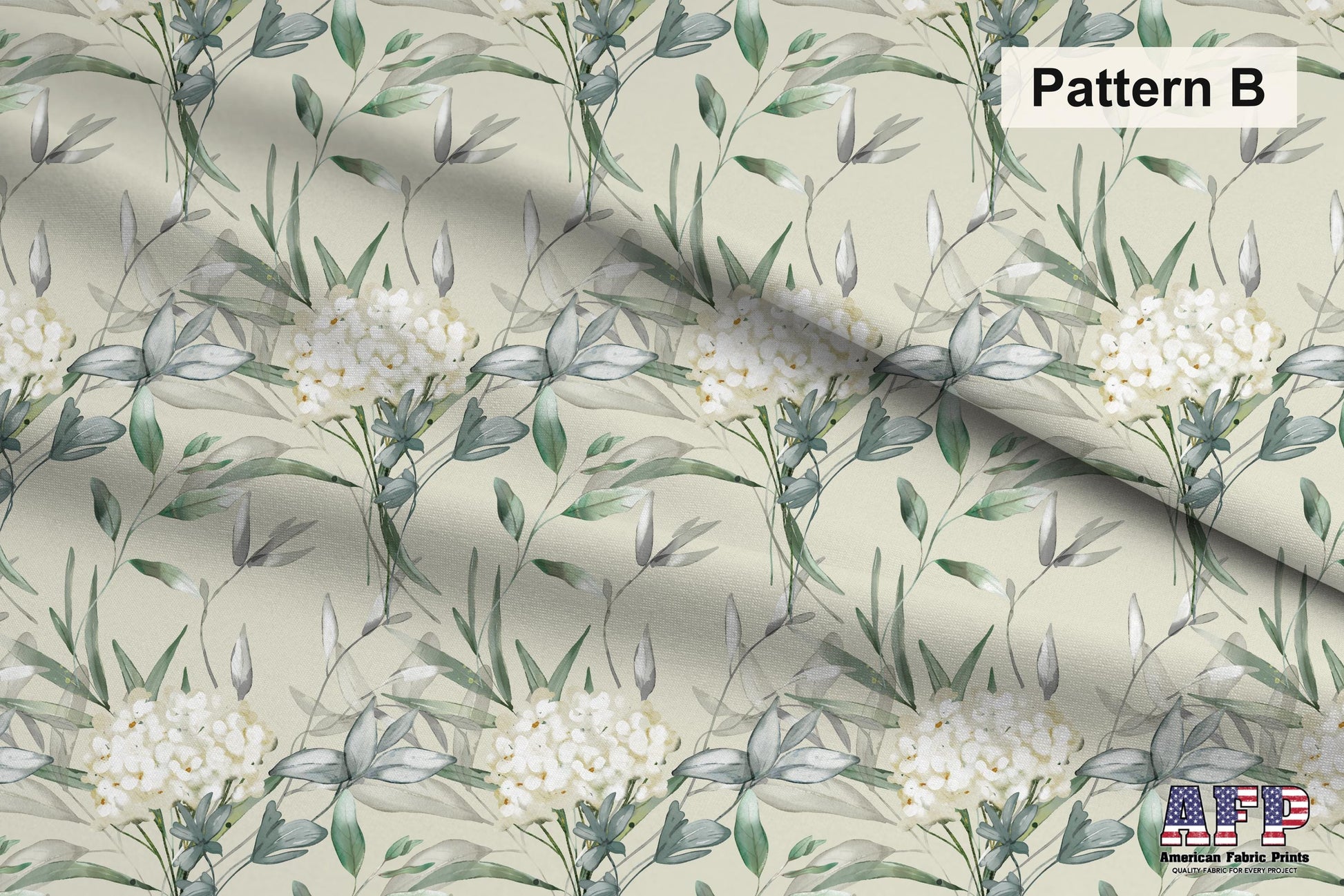 White Floral 2 Fabric Bundle Set - Shop now at American Fabric Prints