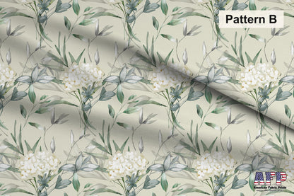 White Floral 2 Fabric Bundle Set - Shop now at American Fabric Prints