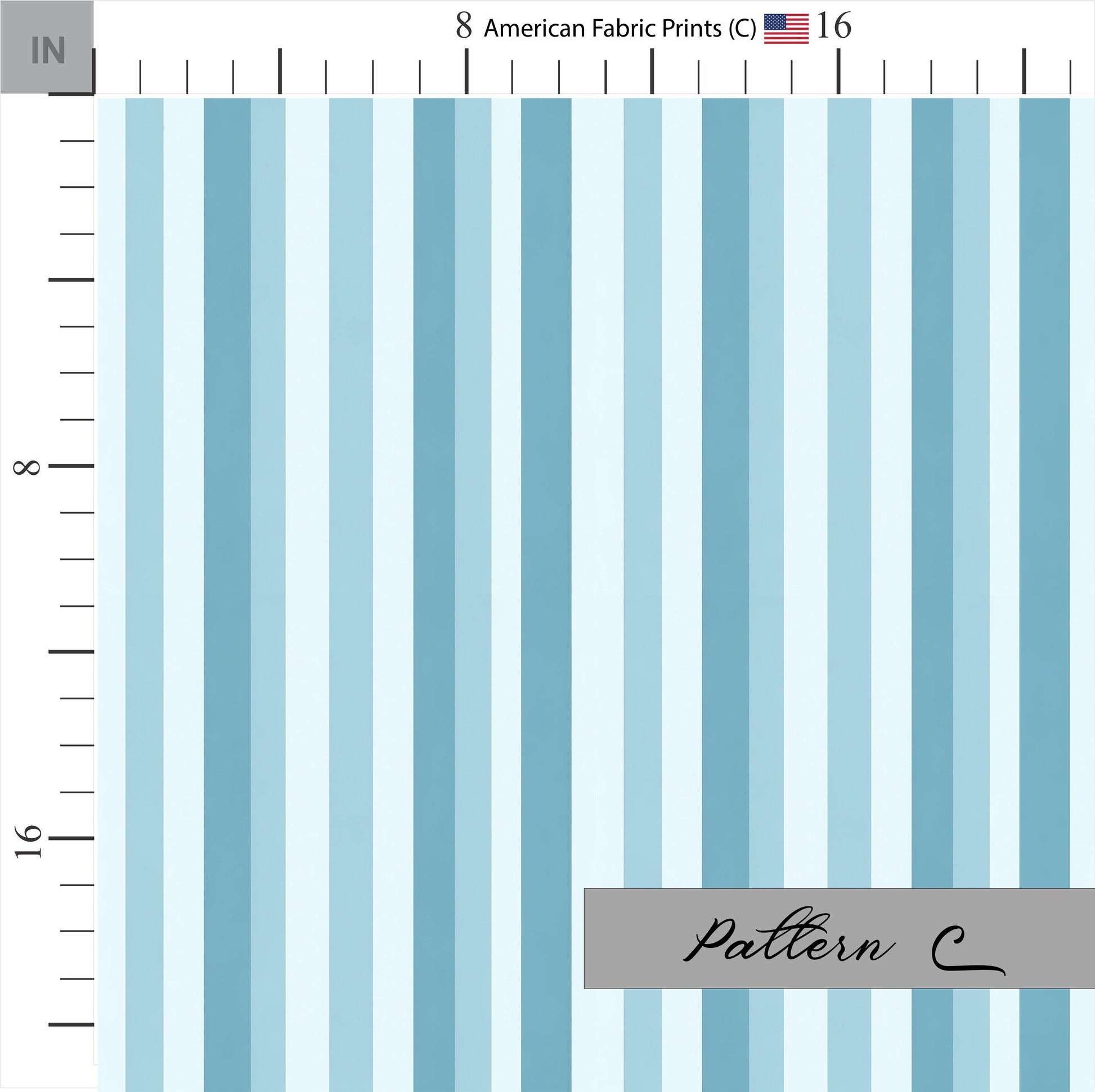 Blue striped cotton fabric. Shop now at American Fabric Prints.