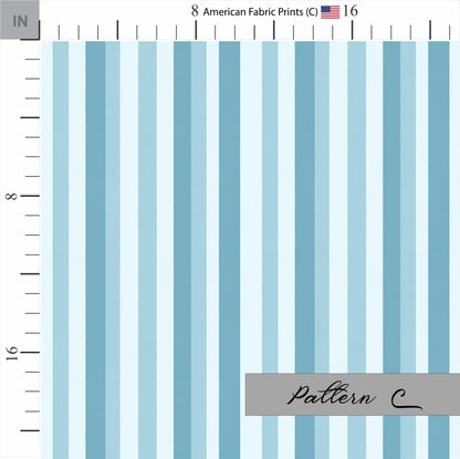 Blue striped cotton fabric. Shop now at American Fabric Prints.