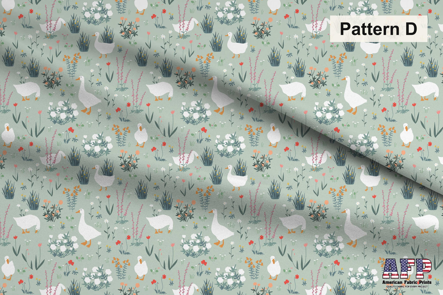 Blue+Green Goose Fabric Bundle Set - Shop now at American Fabric Prints