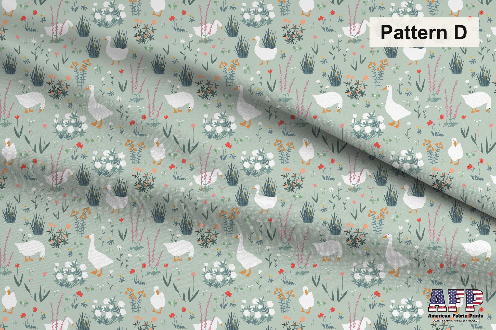 Blue+Green Goose Fabric Bundle Set - Shop now at American Fabric Prints